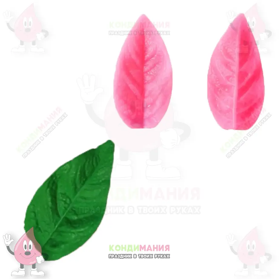 Вайнер Лист розы, 7х3,8 см #1