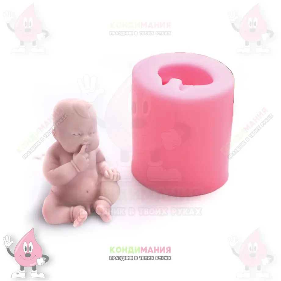 Молд Младенец, 6х4,5 см #1