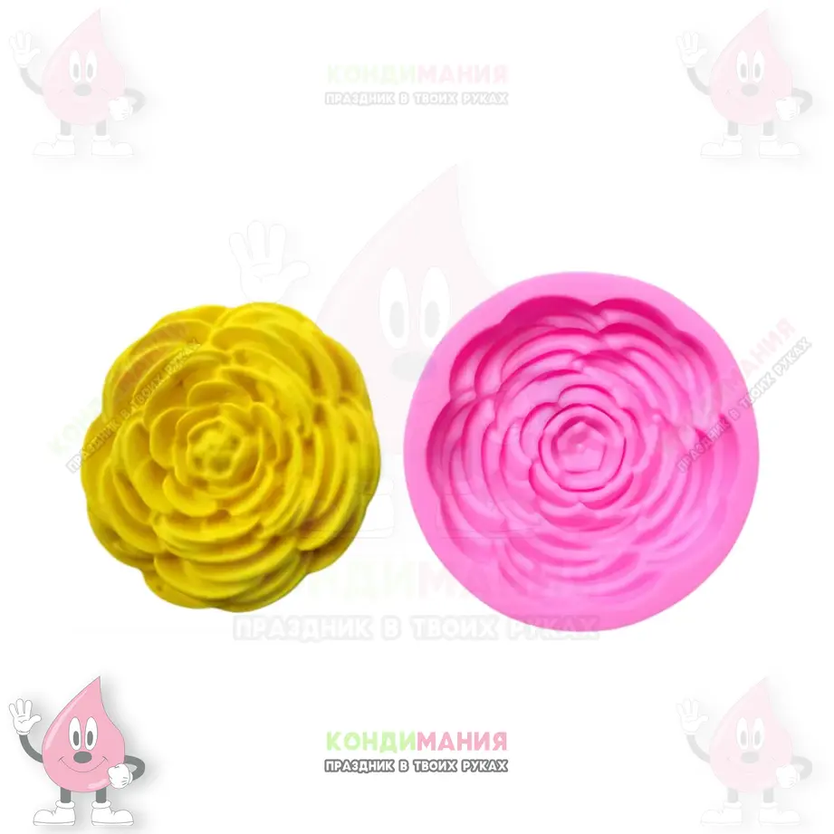 Молд Роза прекрасная, d-4,5 см #1