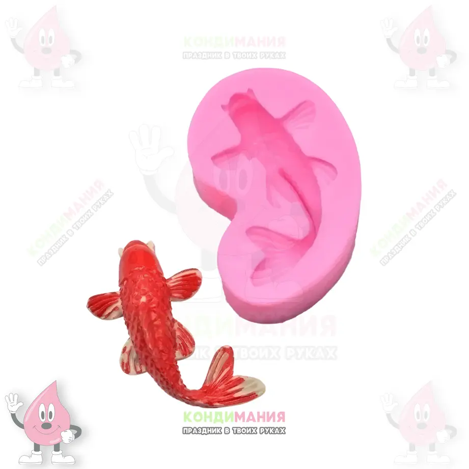 Молд Рыбка, 5,9х3,5 см #1