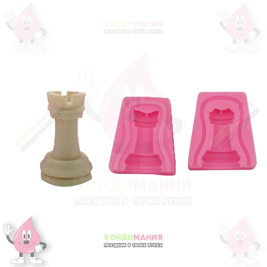 3D молд Шахматы, 4,5 см #1