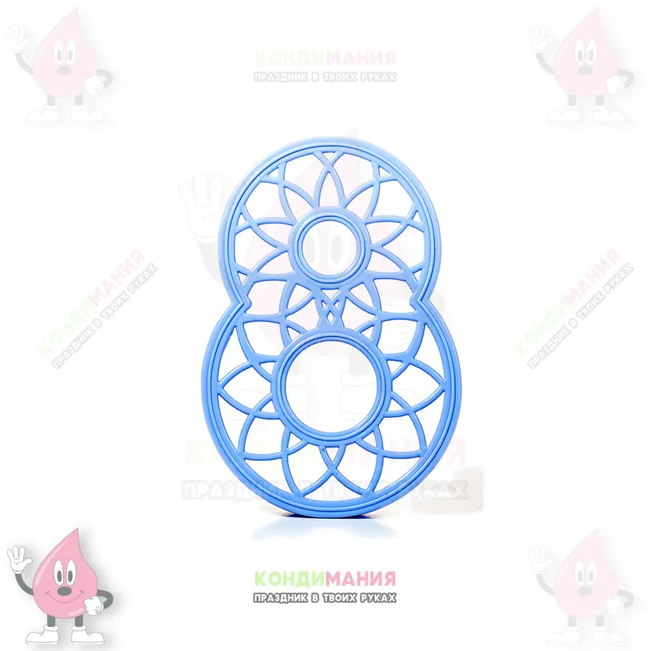 Вырубка цифра 8, 11х7,5 см #1