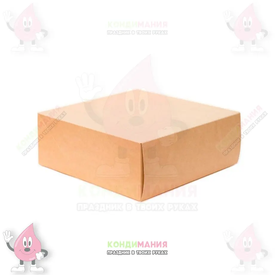 Коробка для торта 32,5х32,5х12 см, без окна #1