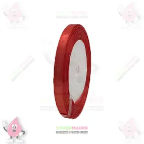 Лента атласная 6 мм, красный, 23+-1 м Похожие товары