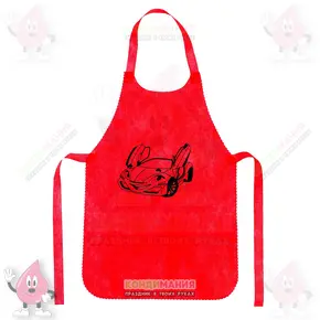 Фартук ДЕТСКИЙ красный, 42х63 см, Машинка Похожие товары