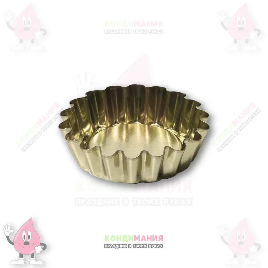 Форма металлическая для кекса, 10х8,4х3 см #1