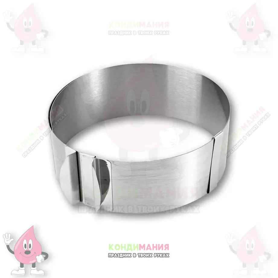 Форма раздвижная круг, h-8 см, 16-30 см #1