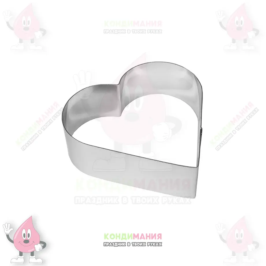 Сердце для выпечки, h-5 см, 17х15,5 см #1