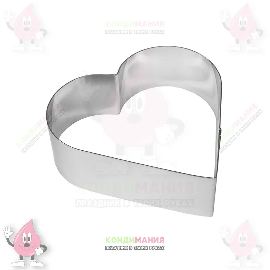 Сердце для выпечки, h-5 см, 21х19 см #1