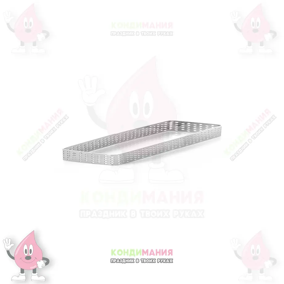 Прямоугольник для выпечки перфорированный, h-2 см, 6х18 см #1