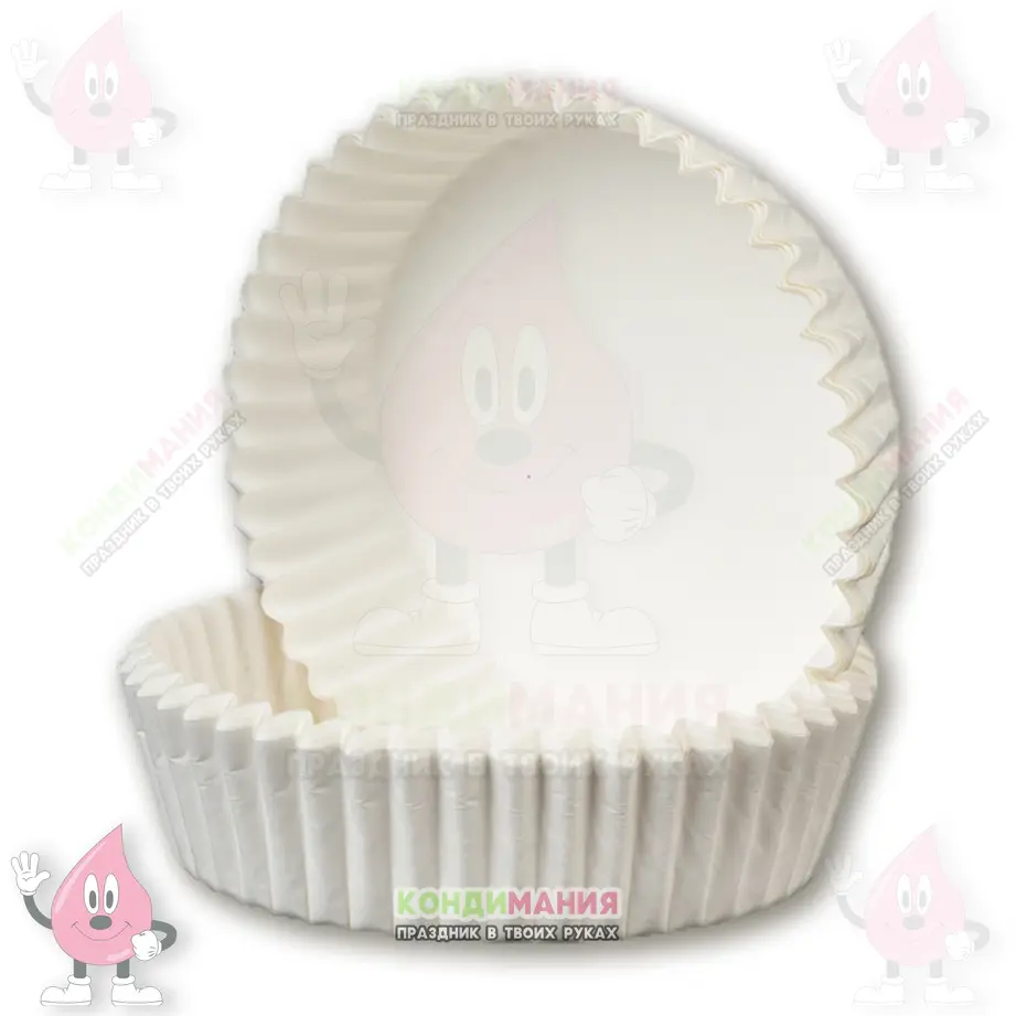 Капсулы для тарталеток 8х2 см, белый, 25 шт +-2шт #1