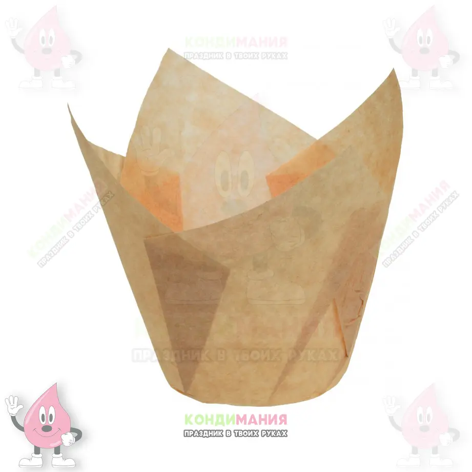 Капсула тюльпан 5х8 см, бежевый #1