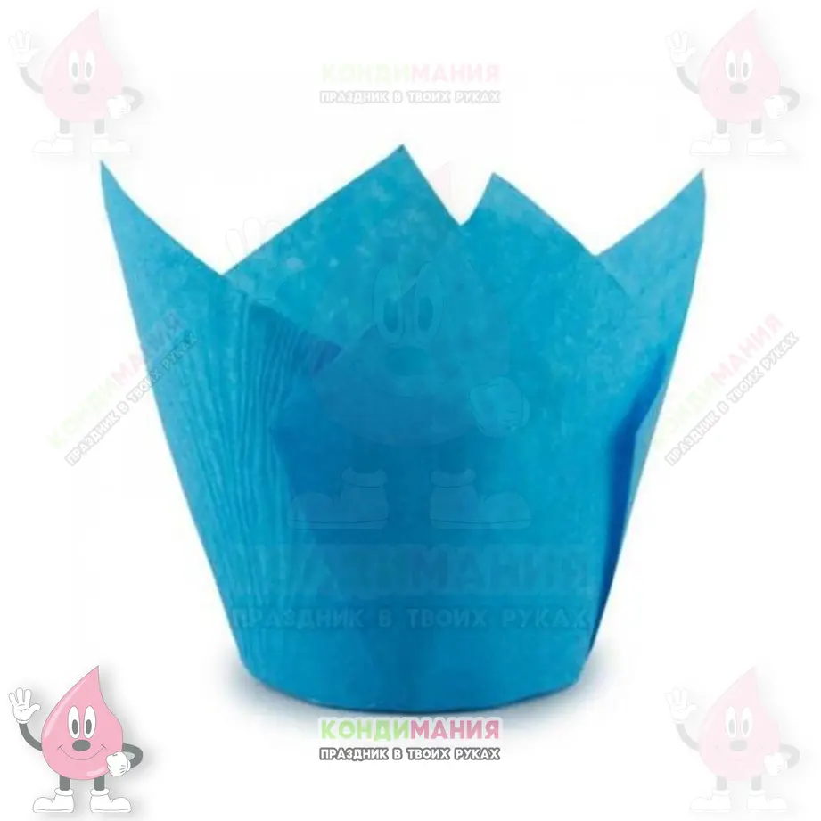 Капсула тюльпан 5х8 см, голубой #1