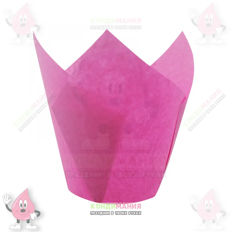 Капсула тюльпан 5х8 см, розовый #1