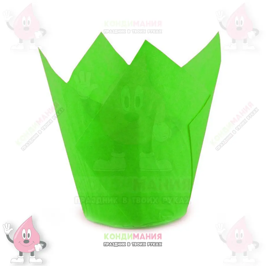 Капсула тюльпан 5х8 см, зеленый #1