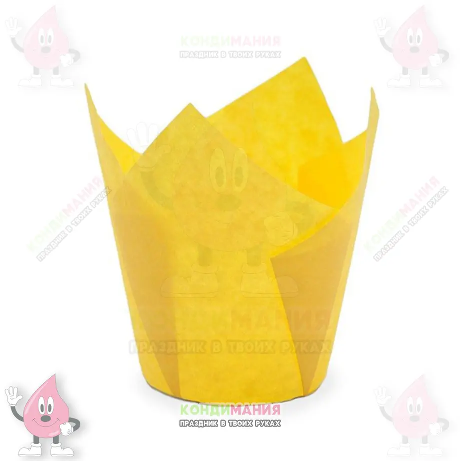 Капсула тюльпан 5х8 см, желтый #1