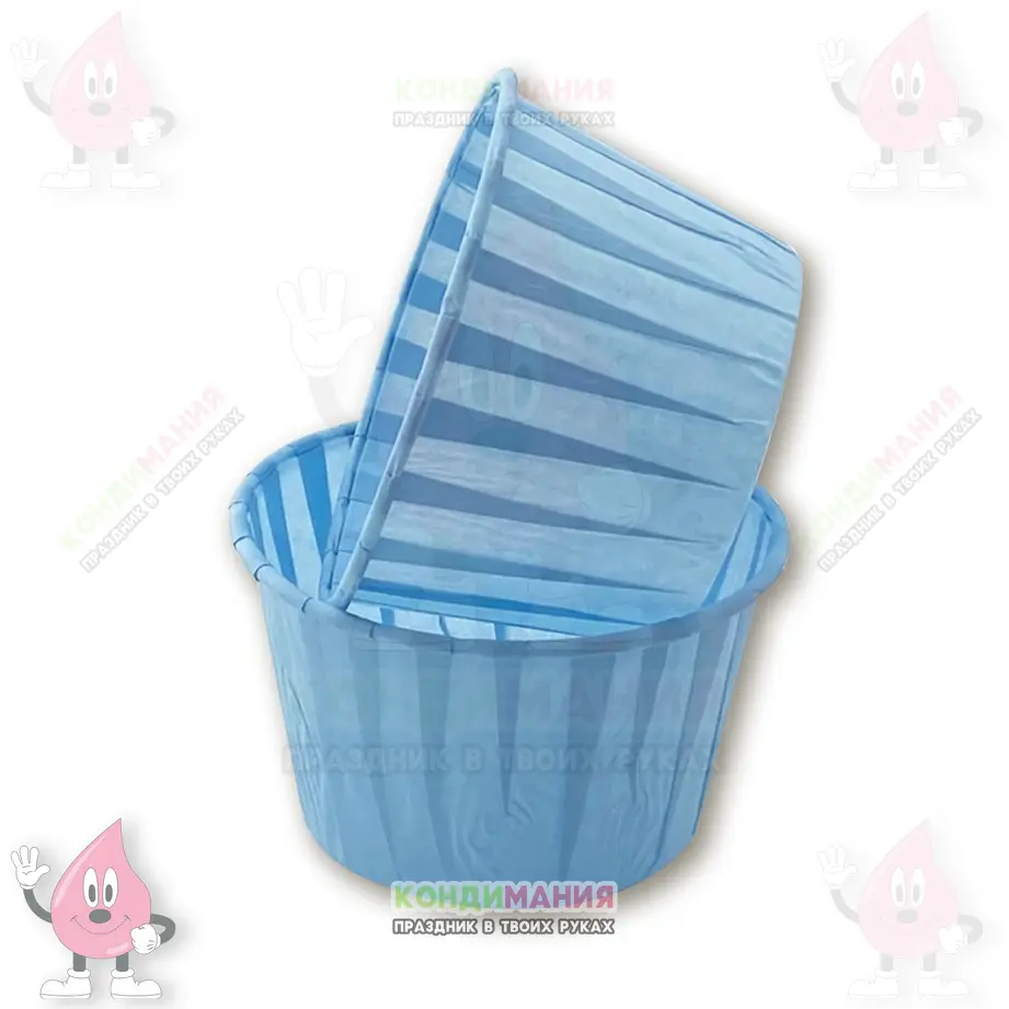 Капсула с бортиком 5х4 см, голубой небесный #1