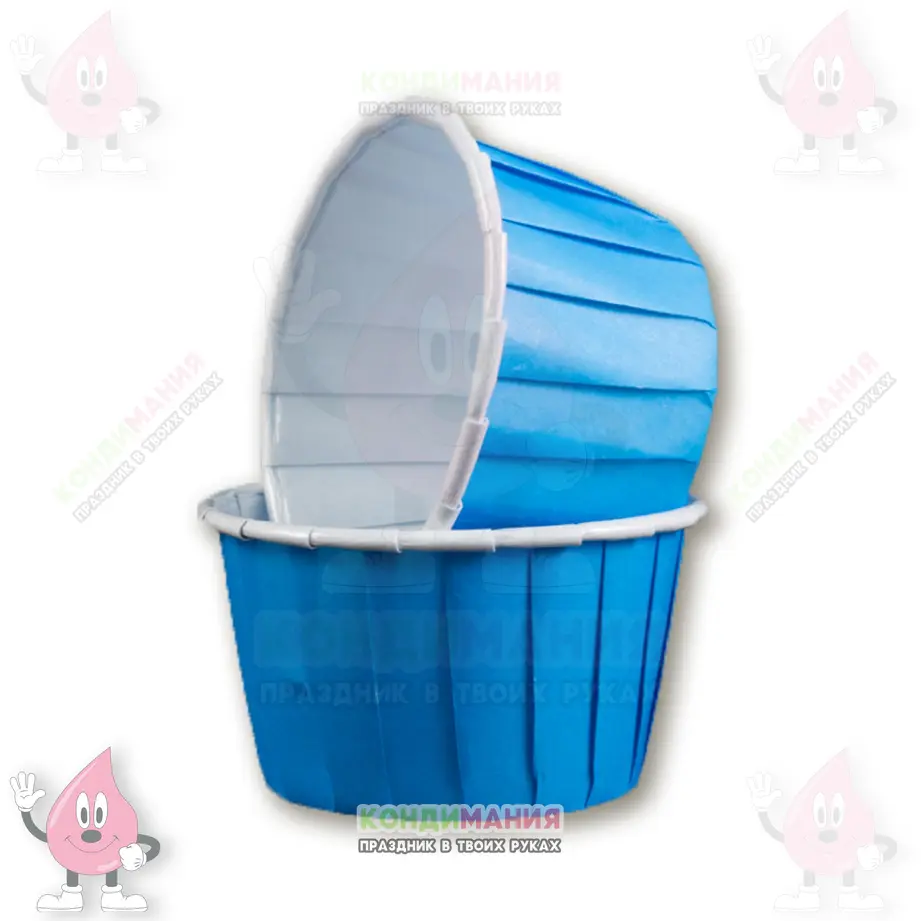 Капсула с бортиком 5х4 см, голубой #1