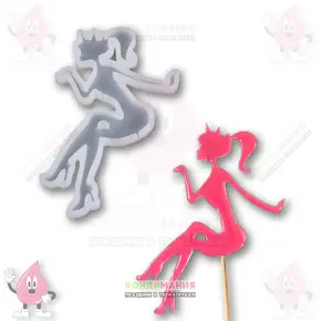 Форма силиконовая для леденцов Девушка сидит Похожие товары