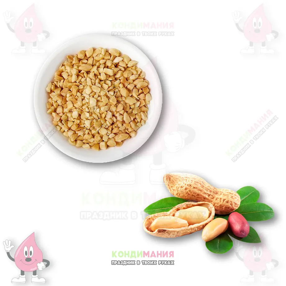 Дробленный арахис обжаренный, 2-4 мм, 100 г #1