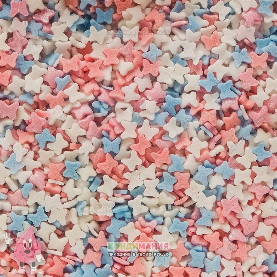 Посыпка Бабочки, 4х4 мм, 25 г #1