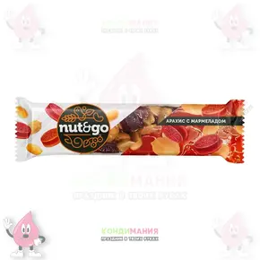 Батончик NUT&GO 42 г, Мармелад и арахис Похожие товары