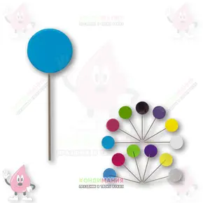 Леденец изомальт голубой, d-5 см, 15 г+- Похожие товары