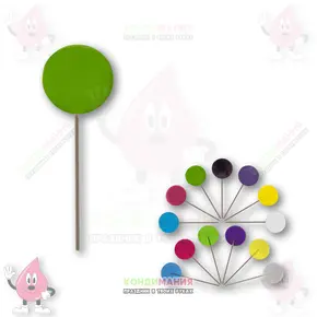 Леденец изомальт зеленый, d-5 см, 15 г+- Похожие товары