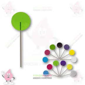 Леденец изомальт зеленый прозрачный, d-5 см, 15 г+- Похожие товары