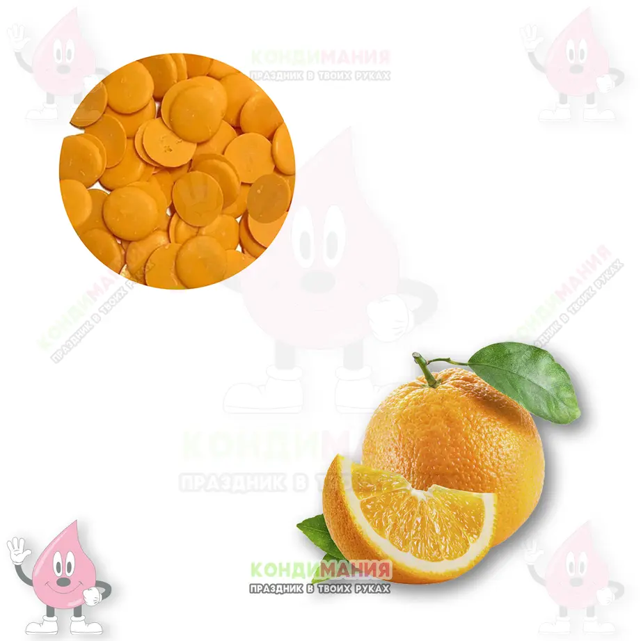 Глазурь шоколадная Апельсин, 2,3 см, 200 г, Шокомилк #1