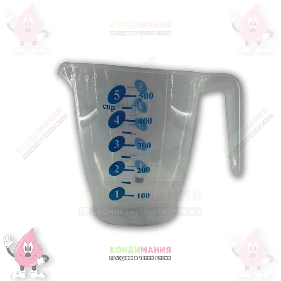 Кувшин мерный прозрачный Колор, 0,5 л #1
