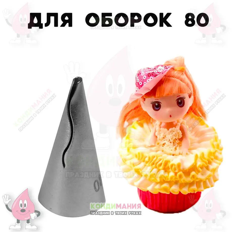 Насадка для оборок 080, длина 25 мм #1